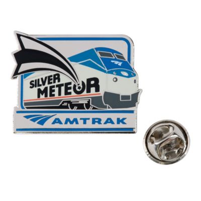 Silver Meteor Lockup Lapel Pin