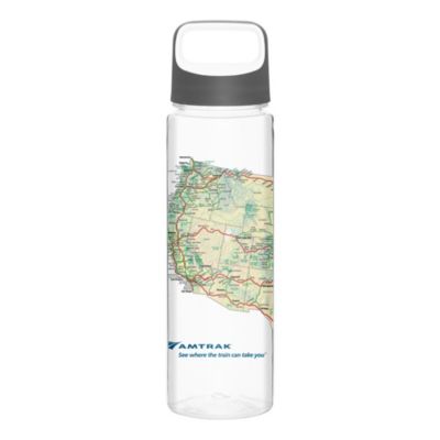 Amtrak System Map h2go Water Bottle