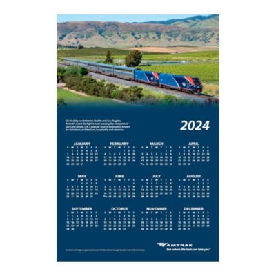 2024 Amtrak Calendar - 24 in. x 36 in.