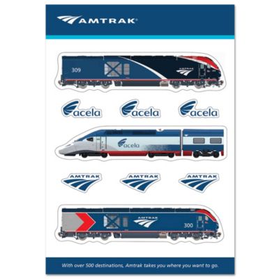 7 in. x 10 in. Train Decal Sheet  