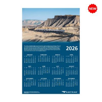 2026 Amtrak Calendar - 11 in. x 17 in.