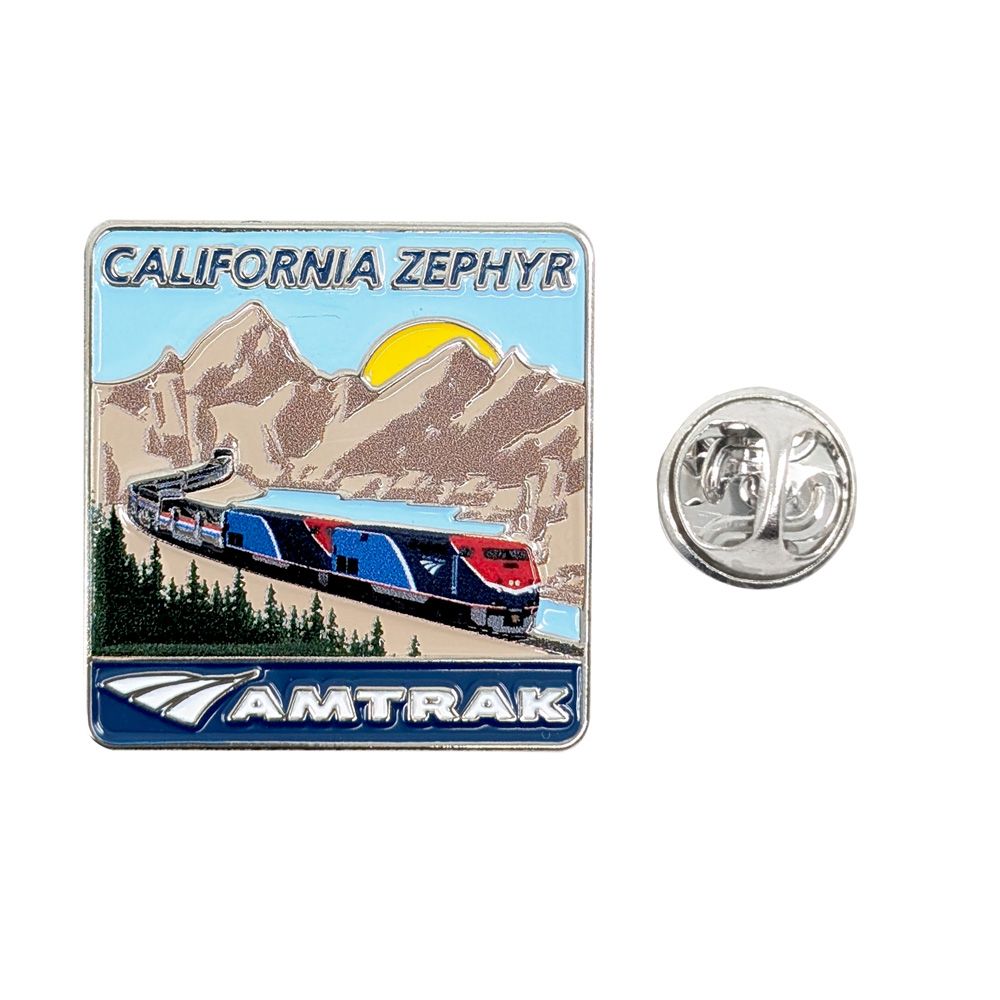 Lapel Pin California Zephyr 1.125 in