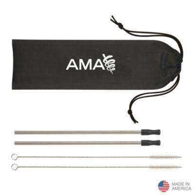 Stainless Steel Straw Kit - 2 Pack