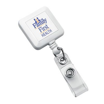 Square Retractable Badge Holder