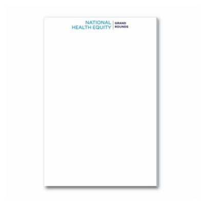 Souvenir Non-Adhesive Notepad - 6 in. x 9 in. - 50 Sheets - National Health Equity