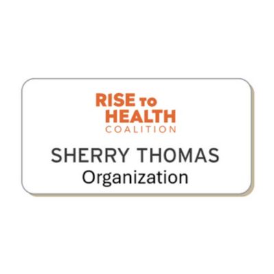 Name Badge with Magnetic Attachment - 1.5 in. x 3 in. - RTHC