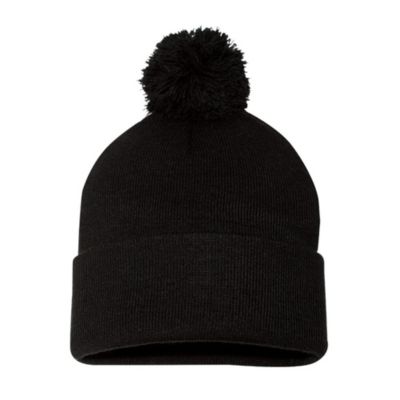 Sportsman Pom-Pom Cuffed Beanie - 12 in.