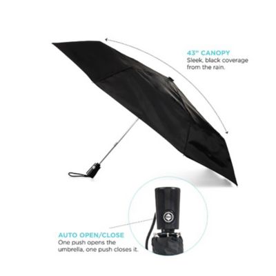 Totes 3-Section Auto Open And Close Umbrella - 44 in.