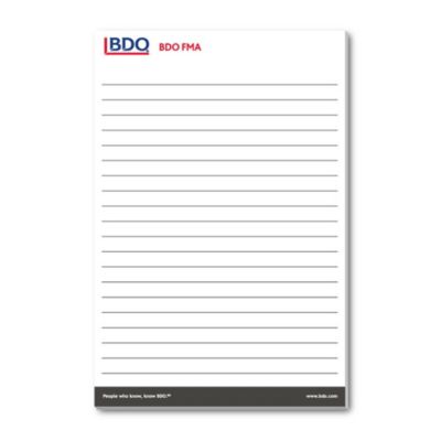 Souvenir Non-Adhesive Notepad - 50 Sheets - 6 in. x 9 in. - FMA