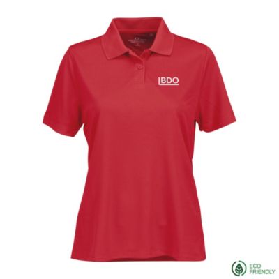 Ladies Vansport Omega Solid Mesh Tech Polo Shirt