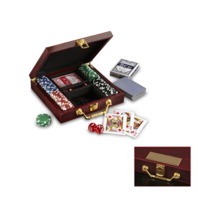 Benchmark Wooden Poker Set - Blank