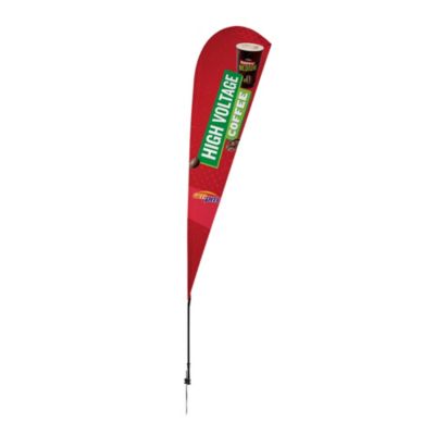 Red Voltage Streamline Teardrop Sail Sign - 11.5 ft. - ampm