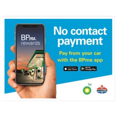 Contactless Payment Corrugated Plastic Sign - 24 in. x 18 in.