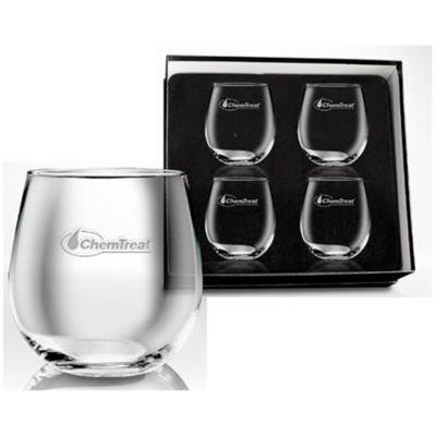 Stemless Red Wine Glasses - Set of 4