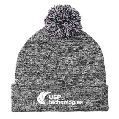 Sport-Tek Heather Pom Pom Beanie - USP Technologies