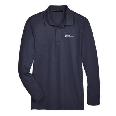 Devon & Jones CrownLux Long Sleeve Polo - USP Technologies