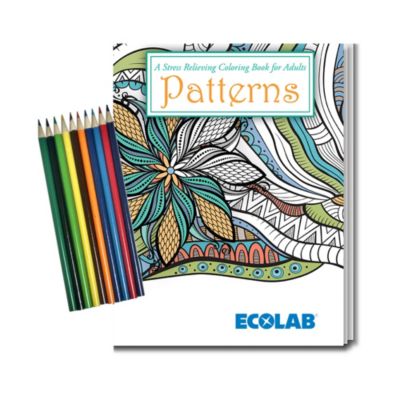 Stress Relieving Coloring Book and Pencil Set - ECO