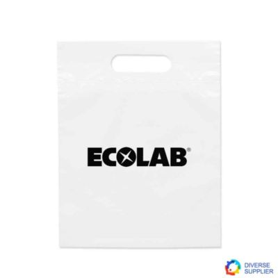 Plastic Die-Cut Handle Bag - 9.5 in. x 12 in. - ECO