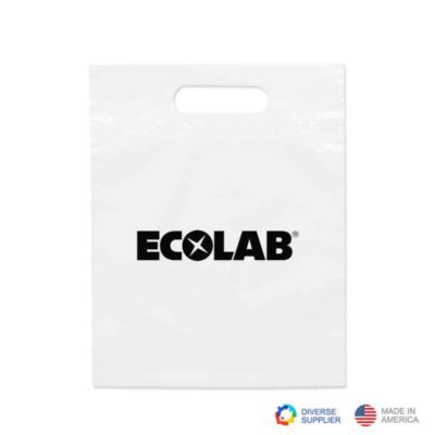 Plastic Die-Cut Handle Bag - 9.5 in. x 12 in. - ECO