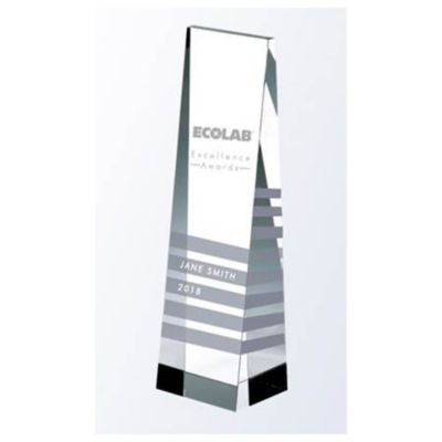 Slanted Crystal Tower Award - Ecolab Excellence Awards