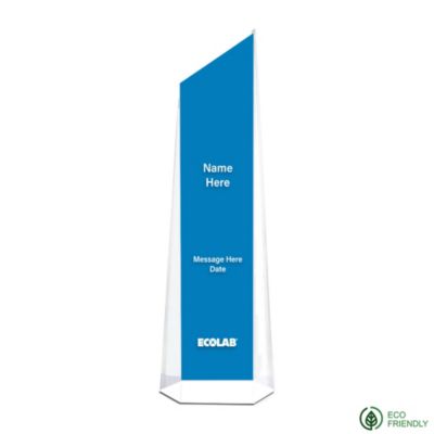 Ecolab Customer Acrylic Award - 3.5 in. W x 10.75 in. H x 2 in. D - ECO