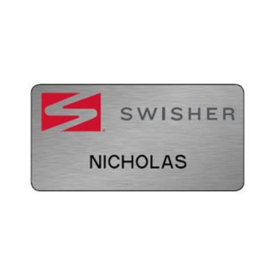 Deluxe Name Badge - 1.5 in. x 3 in. - Swisher