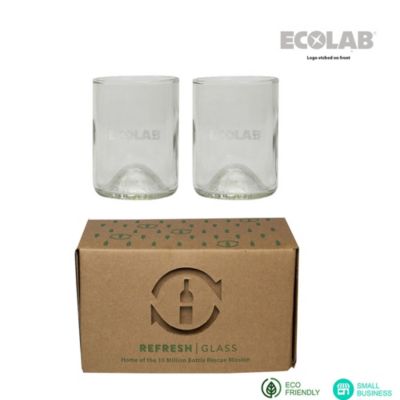Refresh Glass Clear Glasses - 12 oz. - Pack of 2 - ECO