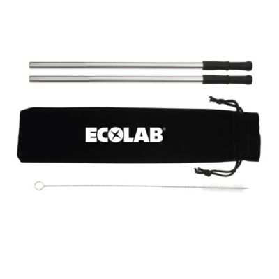 Reusable Stainless Steel Straw Set with Brush - ECO