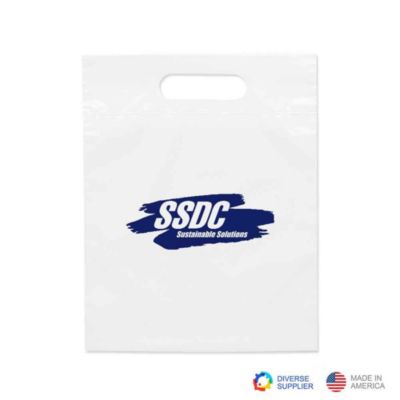 Plastic Die-Cut Handle Bag - 9.5 in. x 12 in. - SSDC