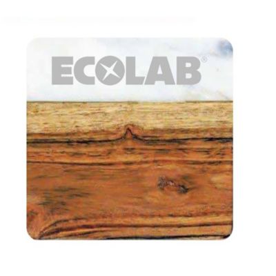 2 Piece Acacia Wood and Marble Coaster Set - ECO