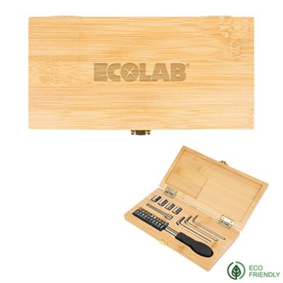 Screwdriver Kit in Bamboo Case - ECO