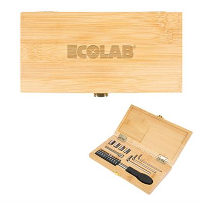 Screwdriver Kit in Bamboo Case - ECO