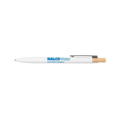 Recycled Aluminum Pen with Bamboo Plunger - NW