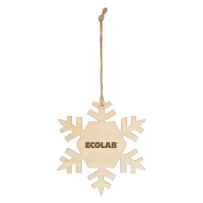 Snowflake Wood Ornament - ECO