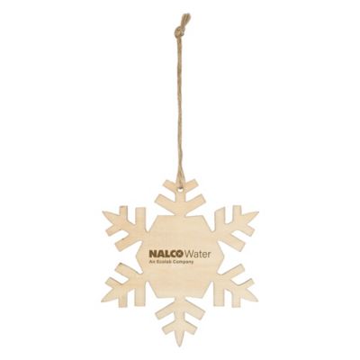 Snowflake Wood Ornament - NW