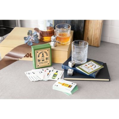 Olive & Cocoa Whiskey Cards and Glasses - ECO