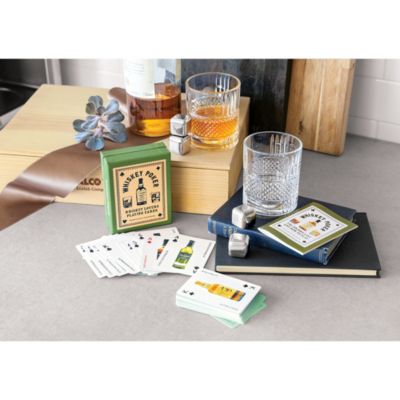 Olive & Cocoa Whiskey Cards and Glasses - NW