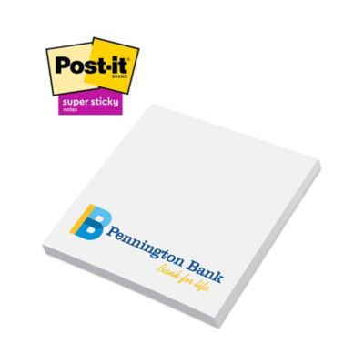 Post-It 3 in. x 3 in. Super Sticky Printed Notes - 100 Sheets - NW