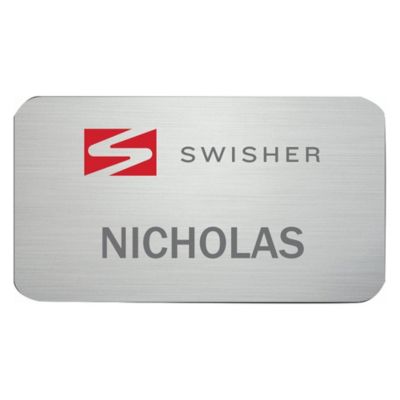 Metal Name Badge - Swisher