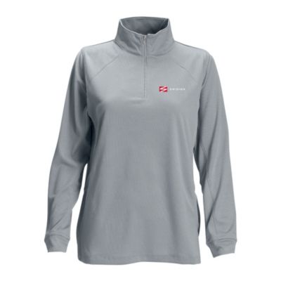 Ladies Vansport Mesh Quarter-Zip Tech Pullover - Swisher