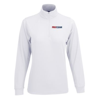 Ladies Vansport Mesh Quarter-Zip Tech Pullover - ProClean