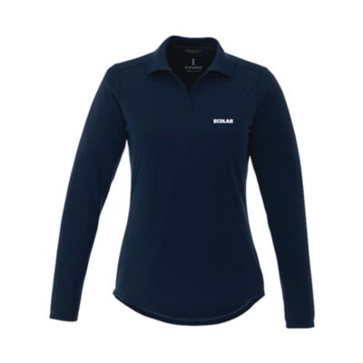 Ladies Mori Long Sleeve Polo Shirt - ECO