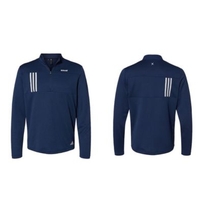 Adidas 3-Stripes Double Knit Quarter-Zip Pullover - ECO
