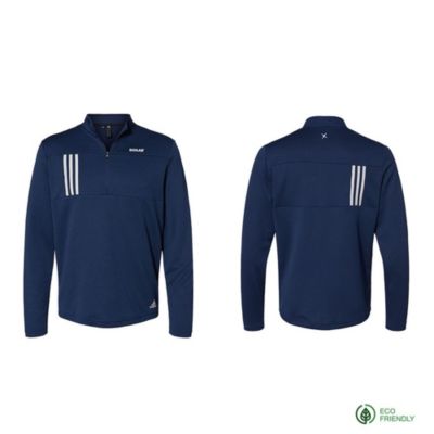 Adidas 3-Stripes Double Knit Quarter-Zip Pullover - ECO