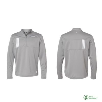 Adidas 3-Stripes Double Knit Quarter-Zip Pullover - NW