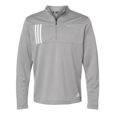 Adidas 3-Stripes Double Knit Quarter-Zip Pullover - NW