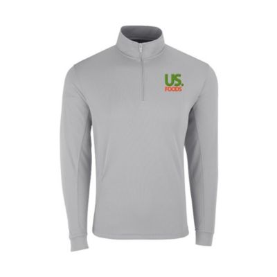 Ladies Vansport Mesh Quarter Zip Pullover - US Foods