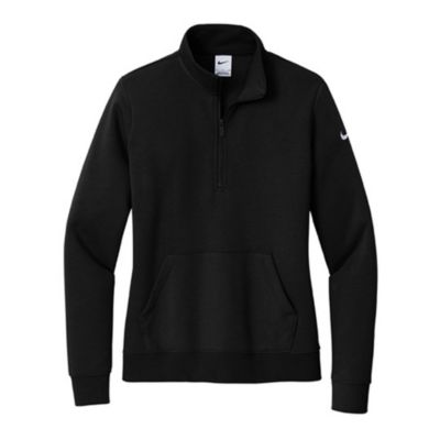 Nike Ladies Club Fleece Sleeve Swoosh Half-Zip - Nalco Water