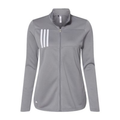 Ladies Adidas 3-Stripes Double Knit Full-Zip Jacket - ECO