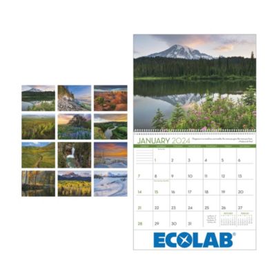 2024 Scenic Inspirations Wall Calendar - (1PC) - ECO